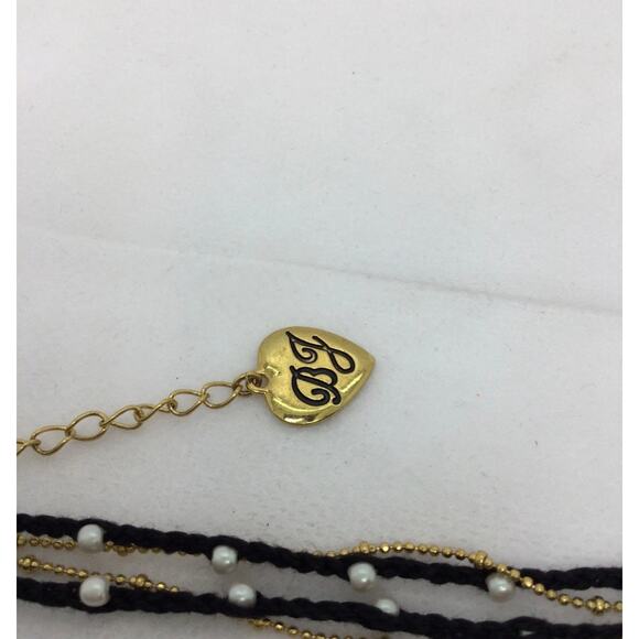 NWT Betsey Johnson Pave Lock Key Charm Dual Strand Necklace - Picture 4 of 5